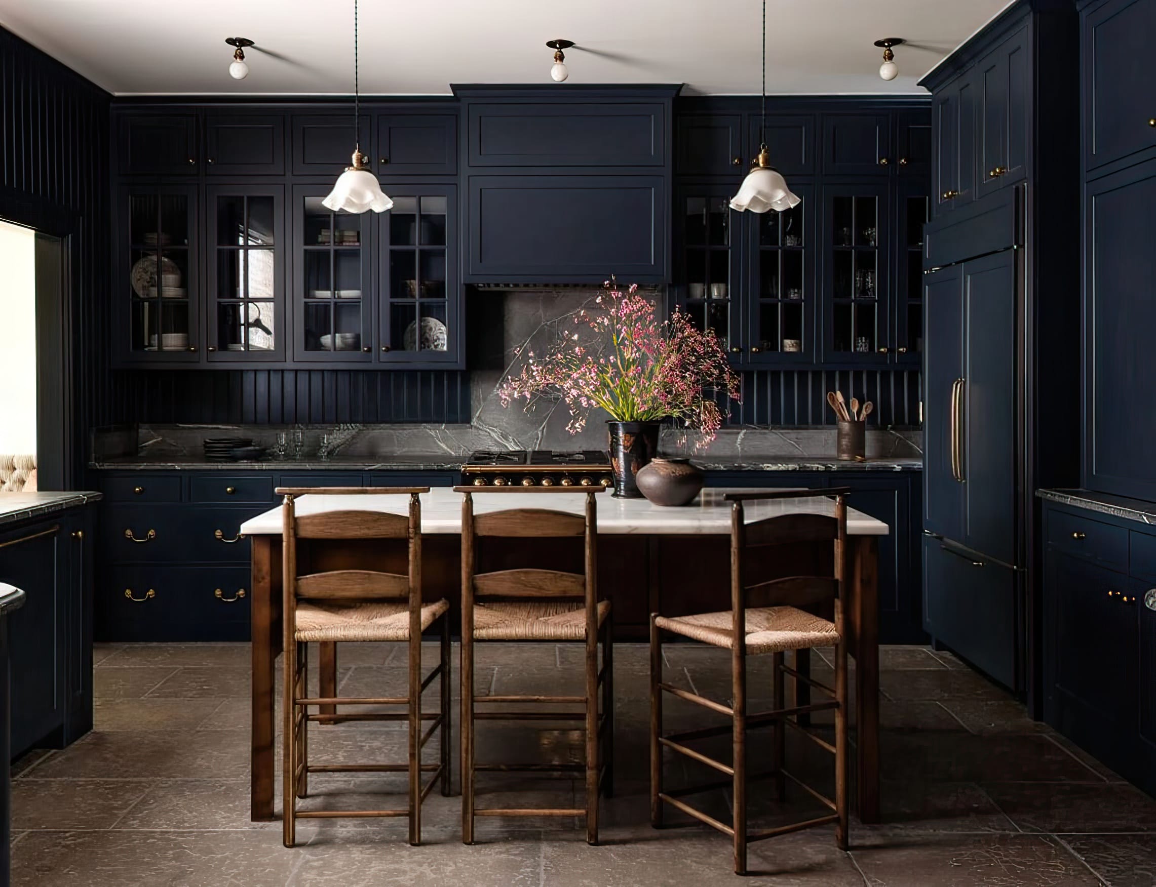 Mastercraft dark blue kitchen